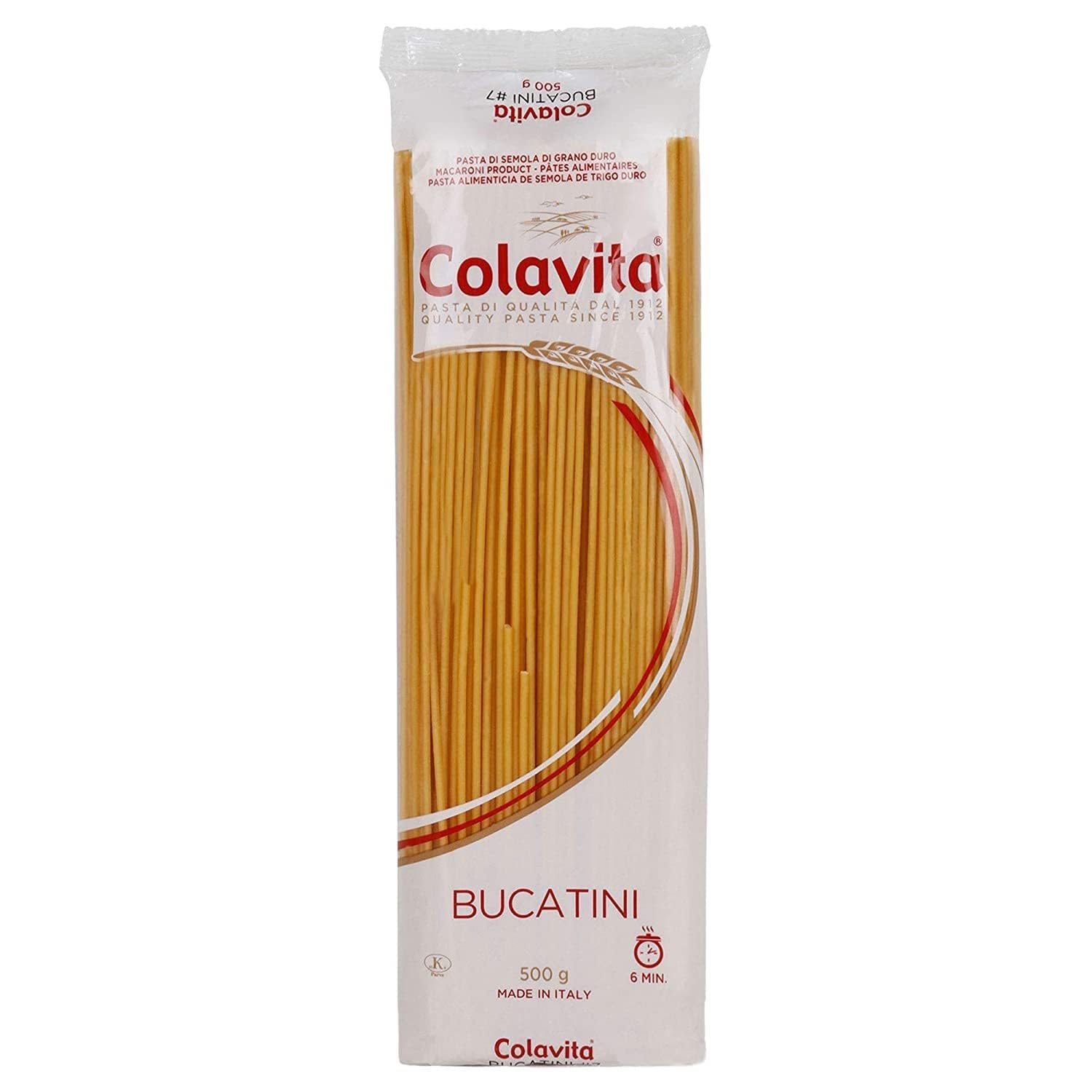 Colavita Bucatini Durum Wheat Pasta, 17.64 oz ℮ 500 g-picture-19