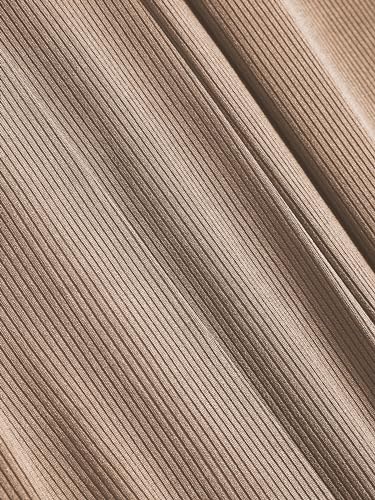 CIDER Petite Solid Elastic Waist Wide Leg Pants2