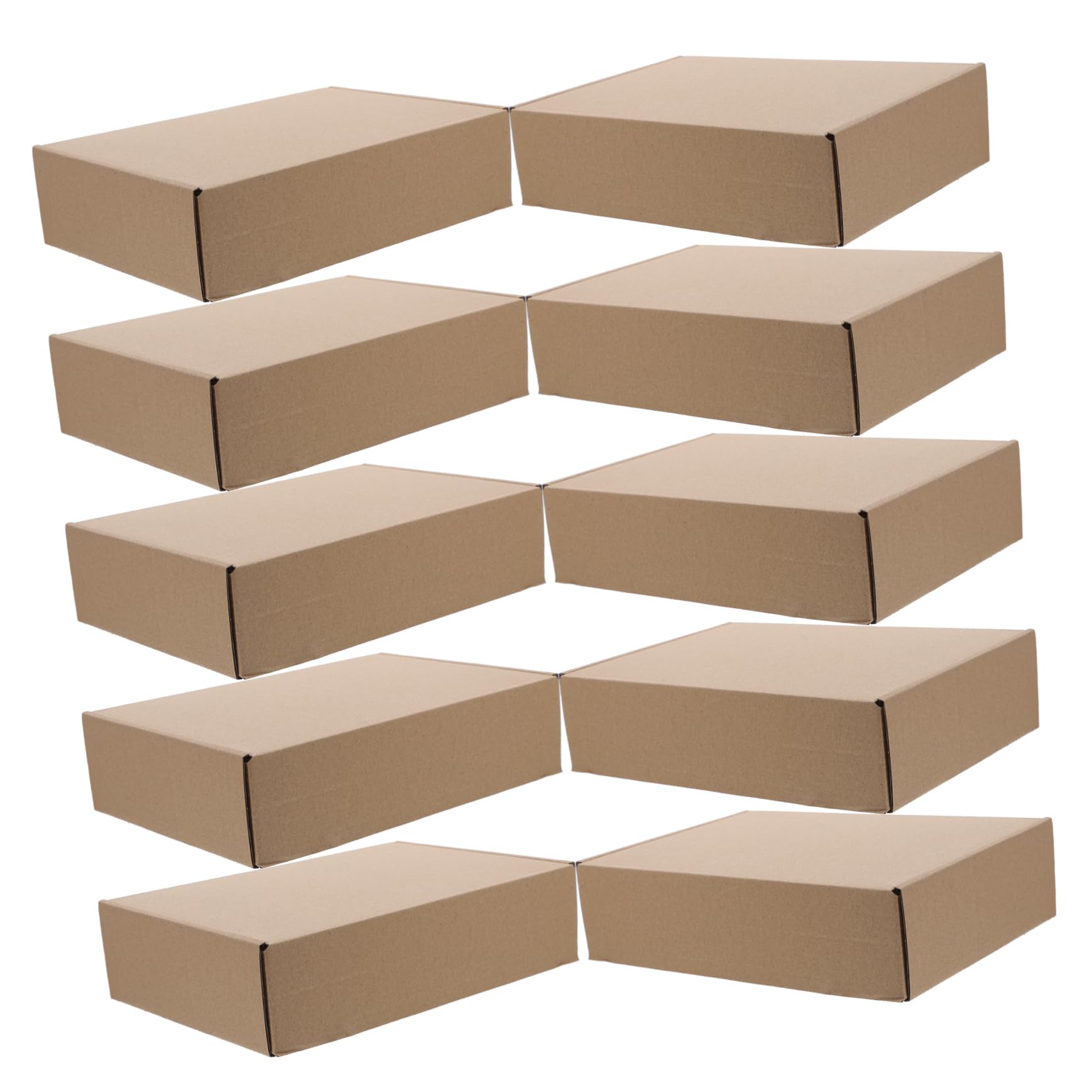 Angoily 25piezas Cajas De Embalaje De Cartón Para Envío Cajas Postales De Papel Para Almacenamiento y Pequeñas Empresas