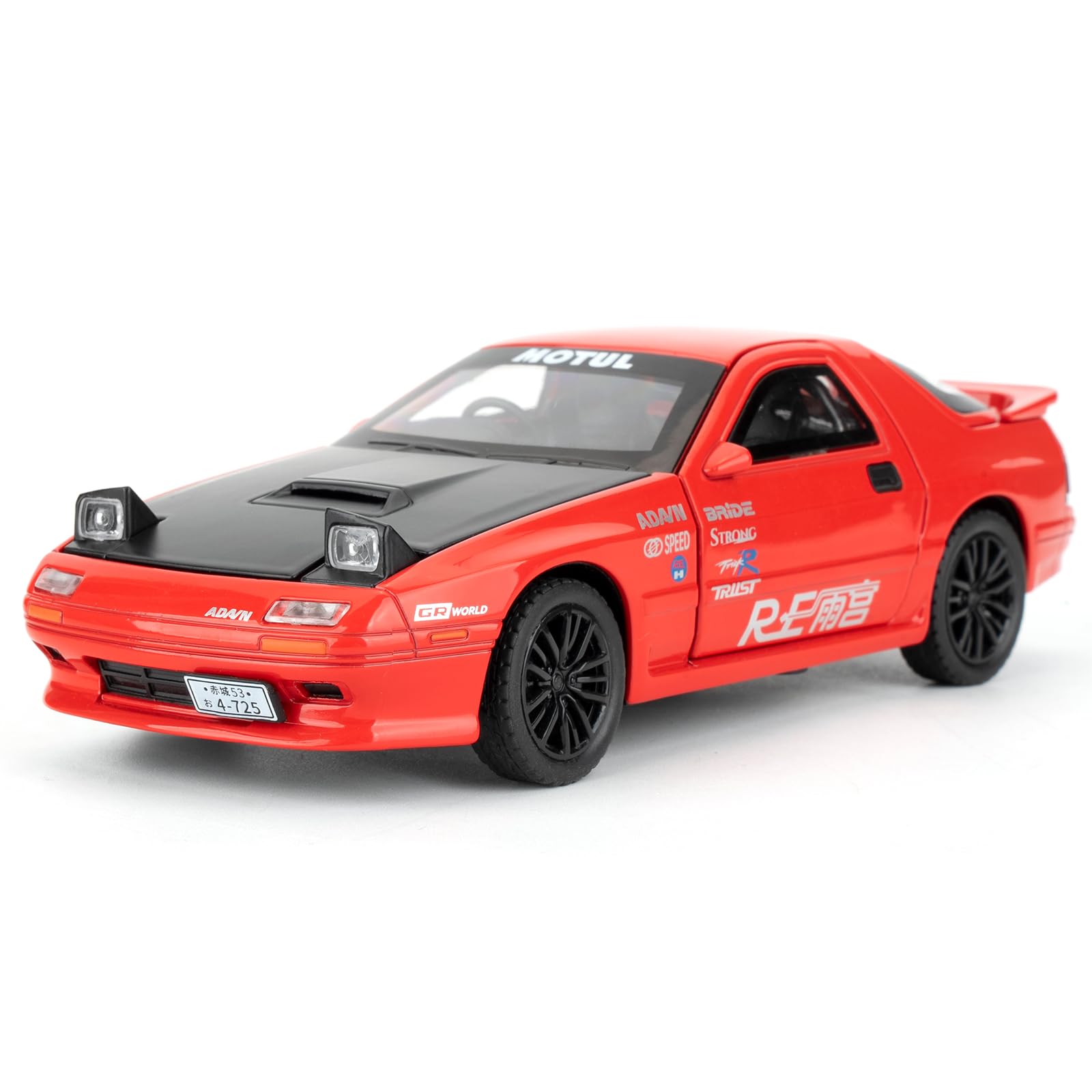 imtfzct 1/32 Mazda RX7 Model Car, Alloy Die-casting Toy Cars, Collectible Toy Model Cars