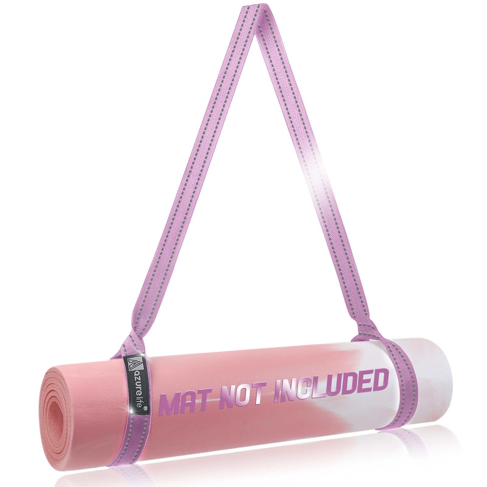 Premium Yoga Mat Strap, Adjustable Yoga Mat Carrier Sling for Carrying, Doubles As Yoga Strap/Stretch Bands with Adjustable Metal D-Ring Buckle for Secure, Slip-Free Support for Stretching-image-12
