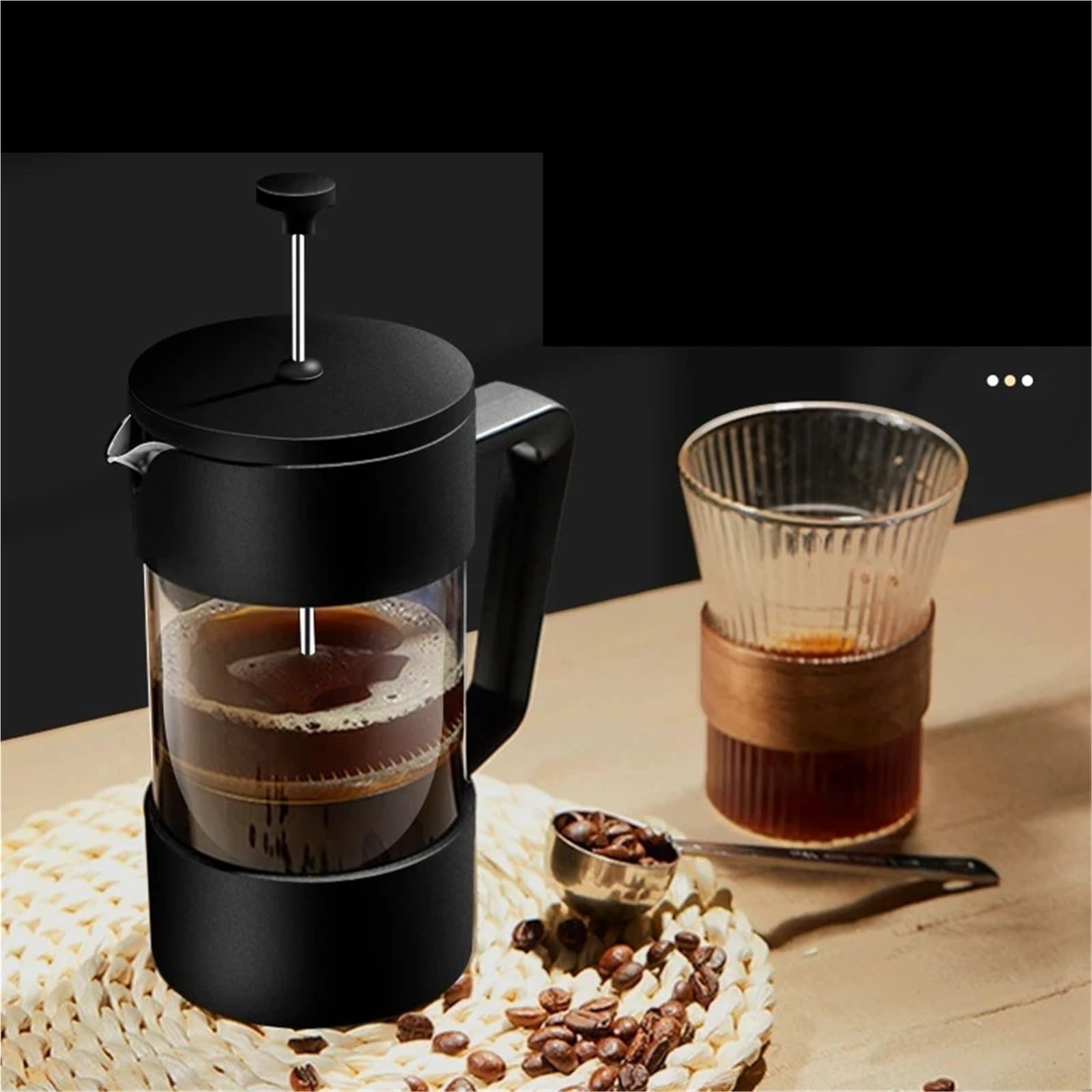 Cold Brew Kaffeekanne 350ML/600ML/1000ML Kaffeemaschine Haus Kaffeemaschine Milchschaum-düse Kaffeezubehör für kaltgebrühten Kaffee(1000ml)