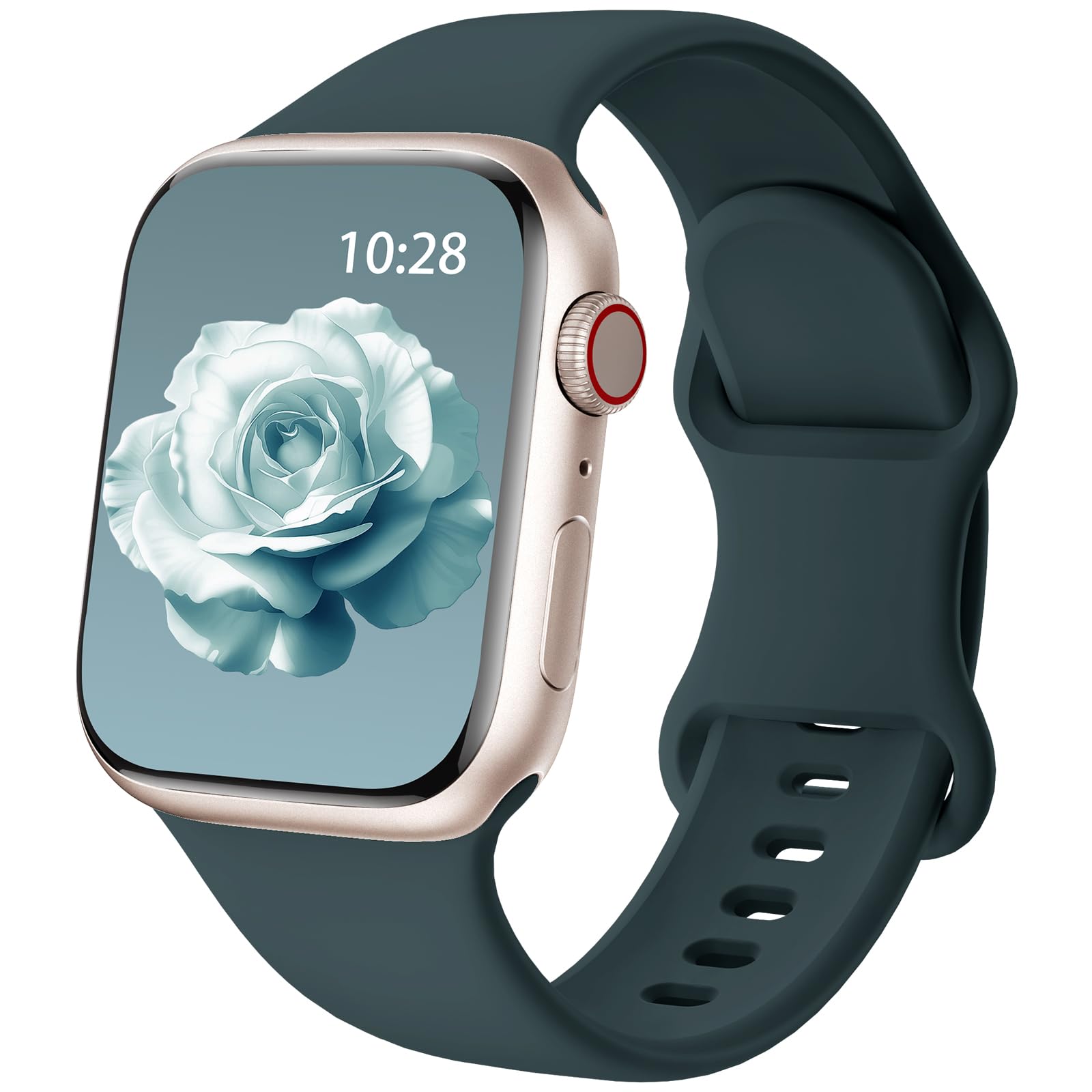 Patented Upgraded Silicone Strap Compatible with Apple Watch Straps 38mm 40mm 41mm 42mm(Series 10) for Women Men,Soft and Breathable Sport Watch Bands for iWatch Series 10 9 8 7 6 5 4 3 2 1 SE — view 22