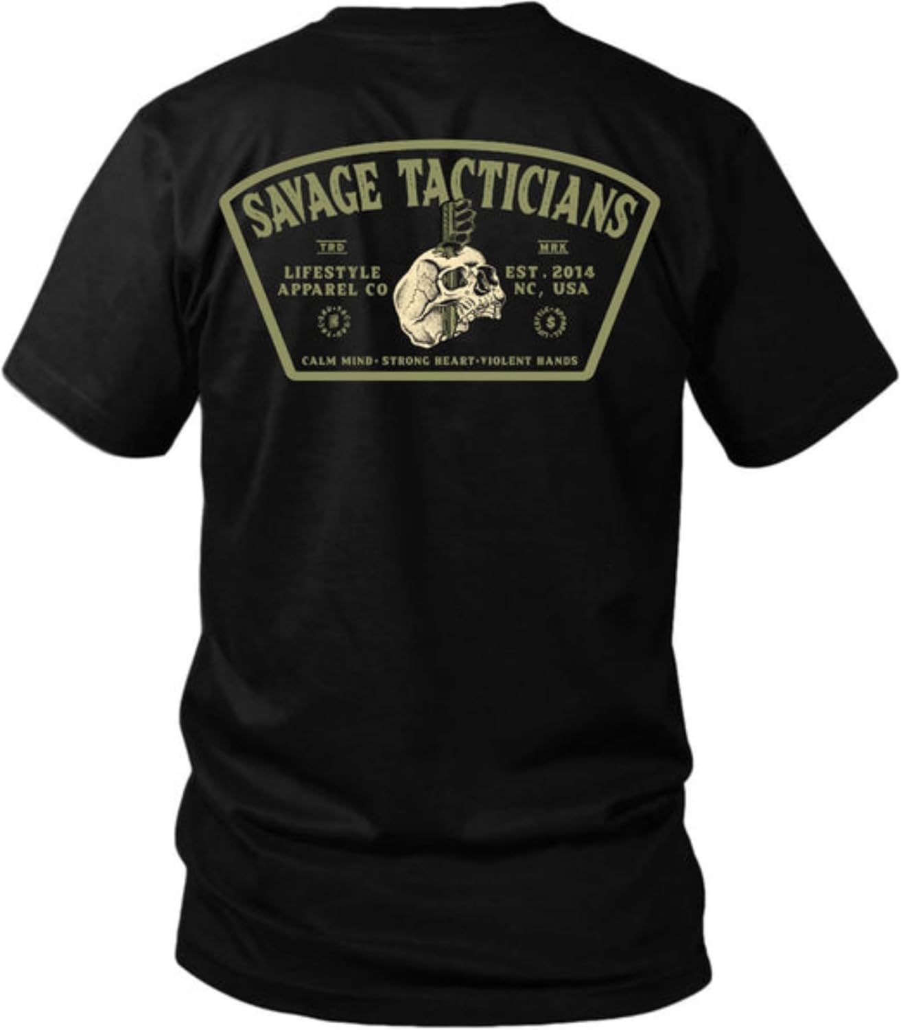 Savage Tacticians Keystone Men’s Tee - Military Inspired Tactical Shirt, Cotton Blend, Premium Casual & Tactical Gear
