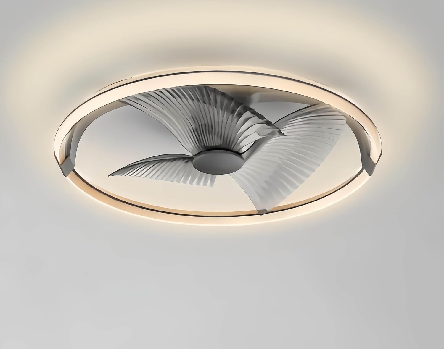 BKZO 73CM LED Ceiling Light with Fan, Ceiling Fan Lights 6 Levels Wind Speeds, Stepless Dimming Light, Modern Fan Lighting for Living Room, Dining Room, Bedroom, Office, 3000-5500K โ image 1
