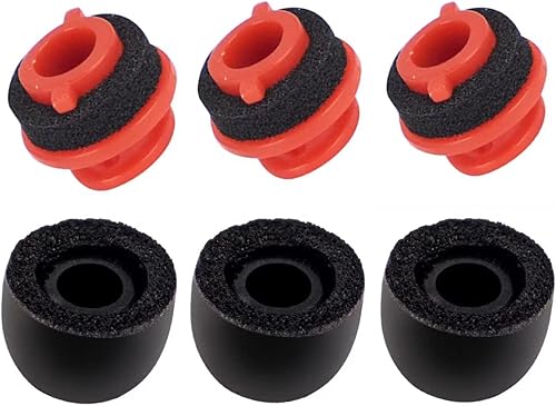 Voyager 5200 - Juego de 3 almohadillas de repuesto de espuma viscoelástica para Plantronics Voyager 5200, 3 adaptadores de repuesto para auriculares