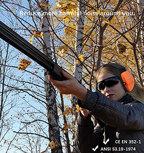 Image of PROHEAR 016 NRR 26dB Shooting Ear Protection, Slim Passive Earmuffs
