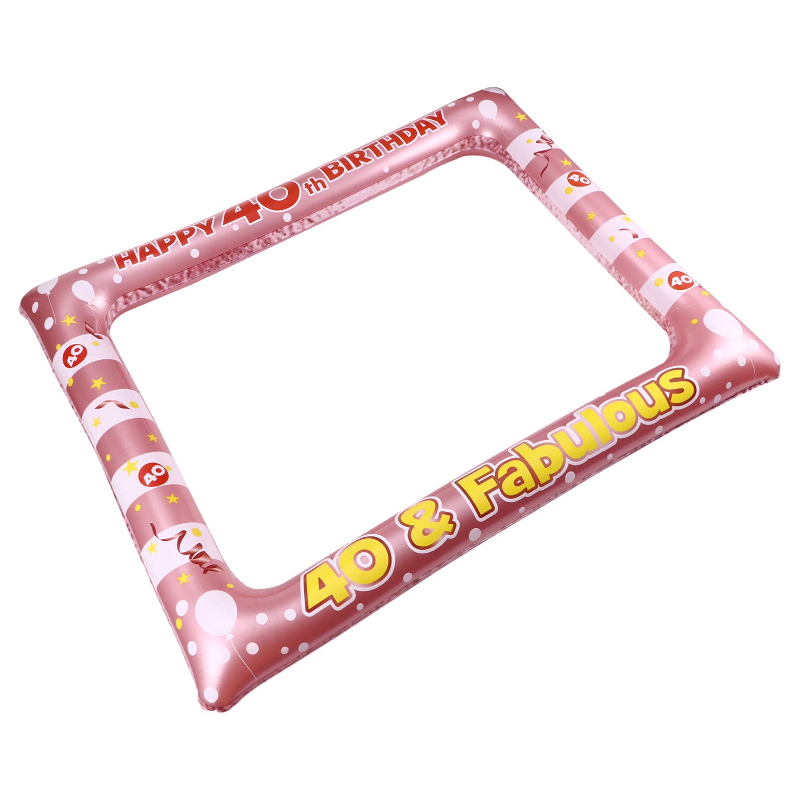 Cadres pour 40e anniversaire - Cadre gonflable pour selfie - Accessoires pour anniversaire, mariage, fête de remise de diplôme, fournitures de fête