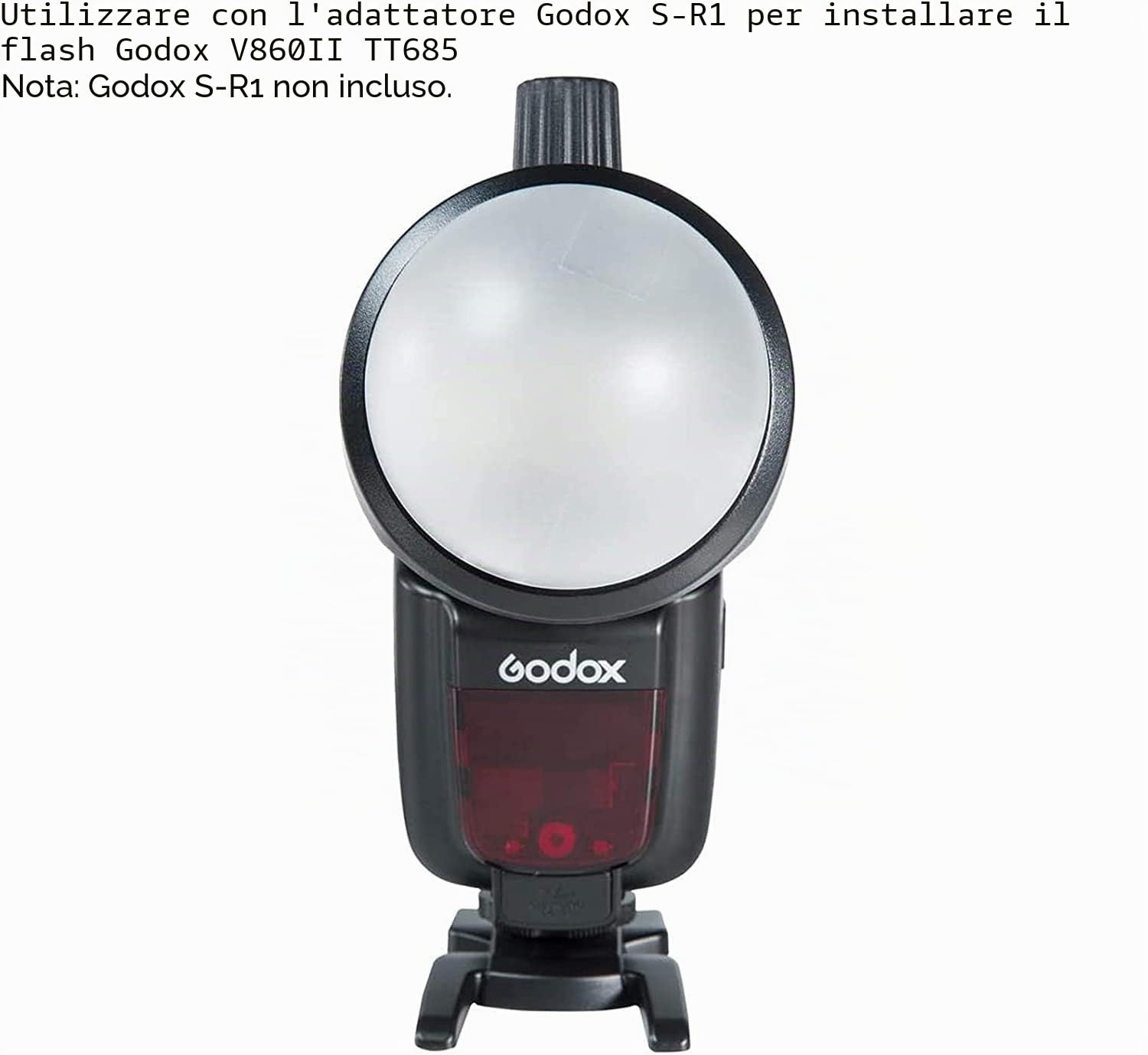 Godox AK-R11 Dome Diffusore,Compatibile con Godox V1, V1Pro, Godox AD100Pro, AD200 Pro, AD200, H200R