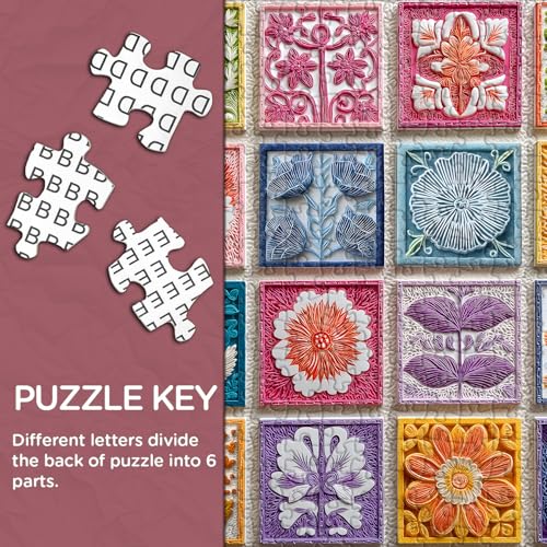 PICKFORU Bloom Carve Rompecabezas de 1000 Piezas para Adultos, Flores y Plantas Naturales, Puzzle Desafiante miniatura 3