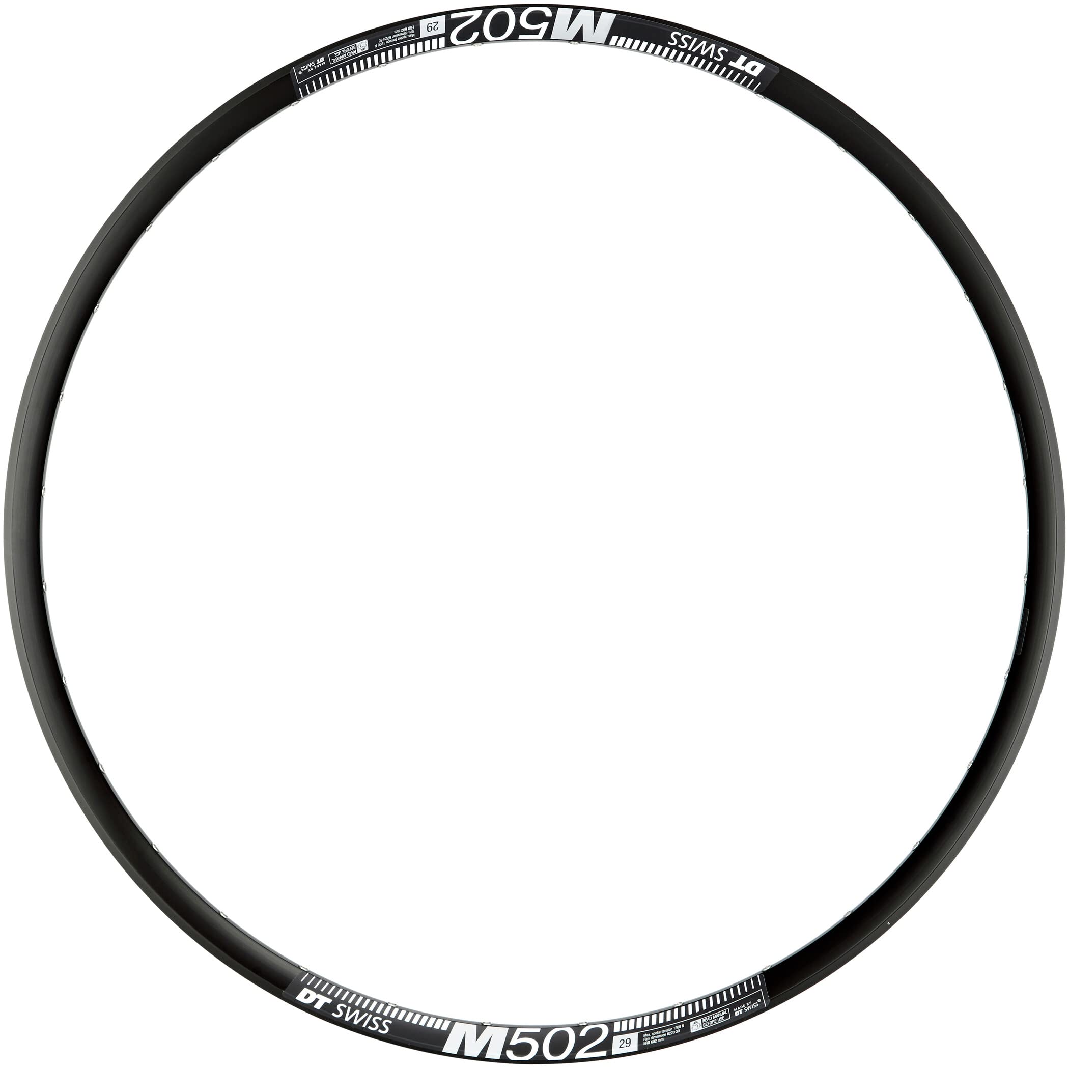 DT Swiss M 502 Sleeve-Joined disc-Specific 28 Hole Presta-drilled Black - 29