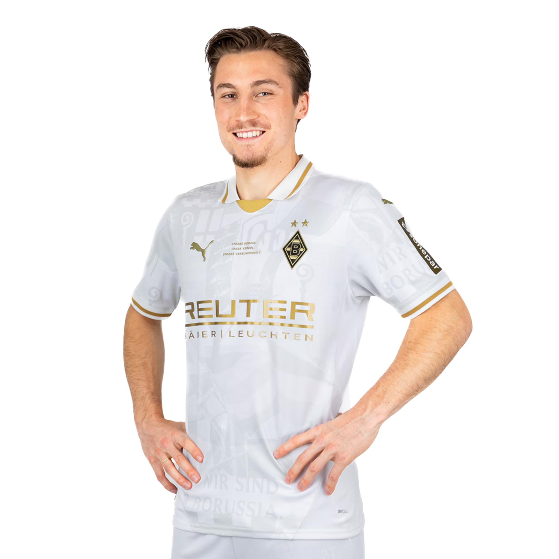 PUMA Offizielles Jubiläumstrikot „125 Jahre“ | Borussia Mönchengladbach | Kurzarm, dryCELL, Recyceltes Material, Gladbach Trikot