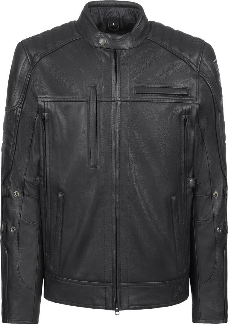 John Doe Jacke aus Leder – Schwarz, Größe XL (Offiziell lizenziert von DuPont Kevlar)