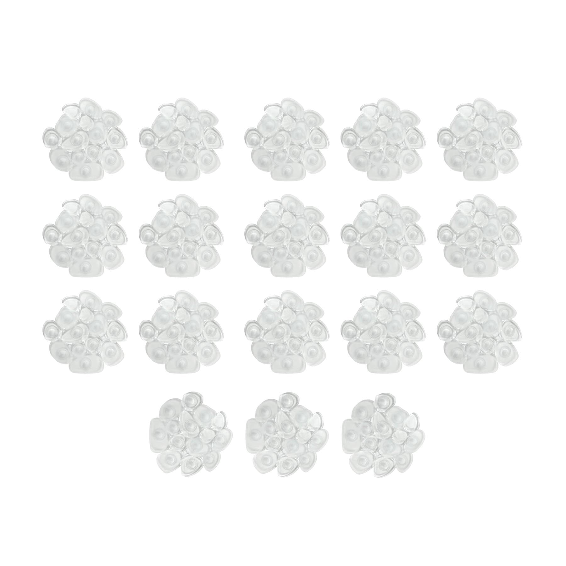 simpa 18PC Anti-Bac Pebble Design Bath Shower Mat Pieces Cushioned & Slip Resistant.