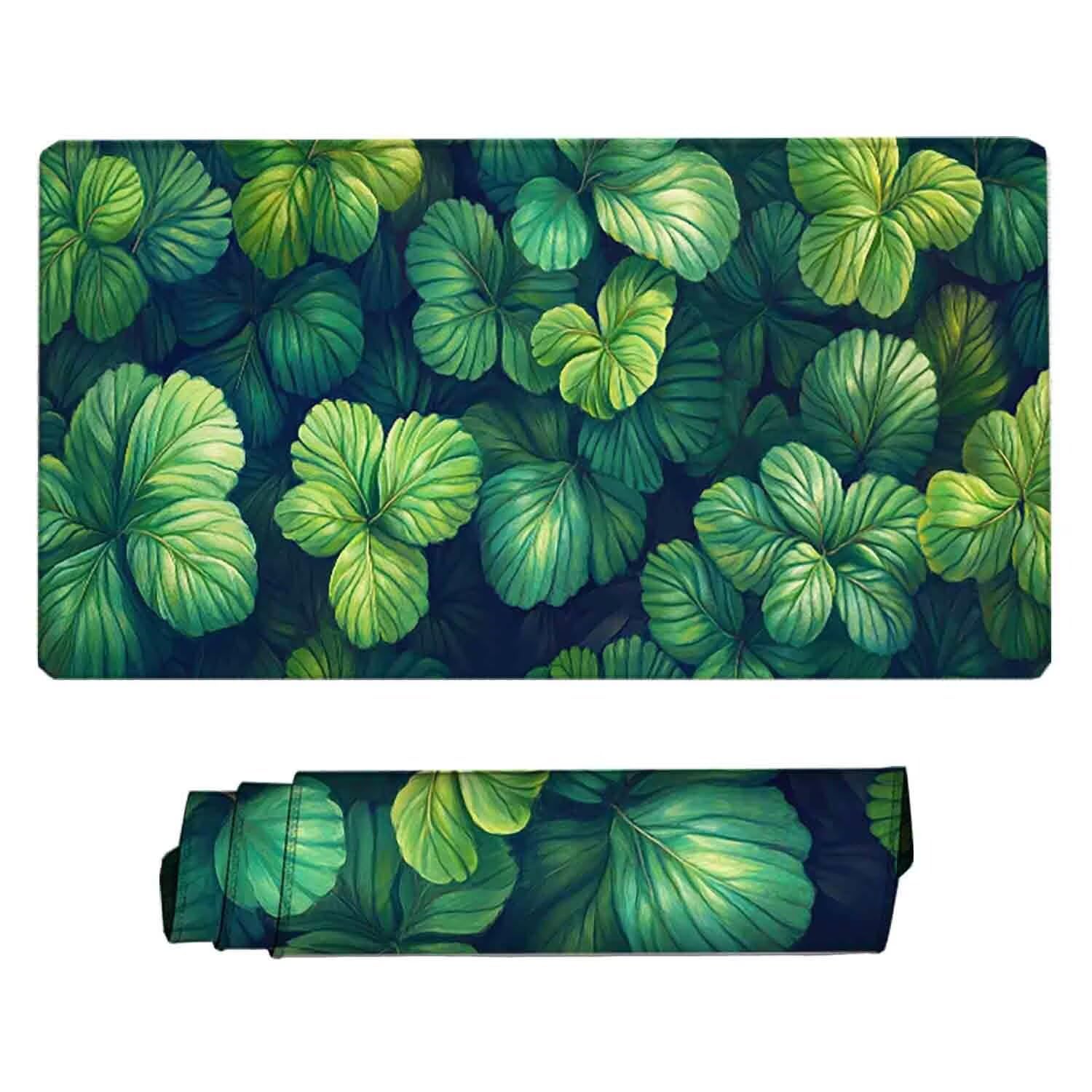 Podkładka pod mysz zielona podkładka pod mysz XXL 1000 x 500 mm podkładka pod mysz z przeszytymi krawędziami i antypoślizgową gumową podstawą podkładka pod mysz XXL do komputera, laptopa, akcesoria