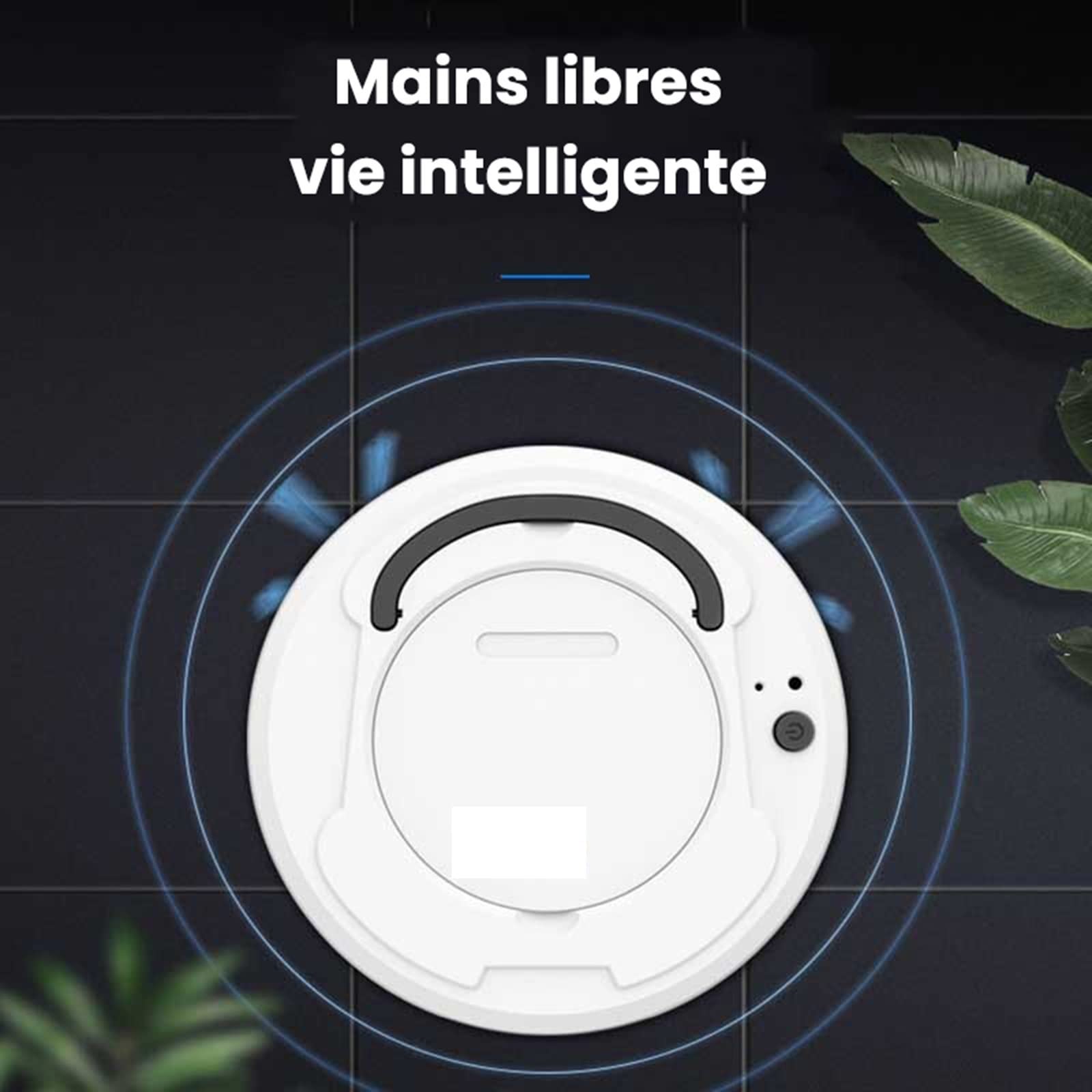 WAGNUS Robot Mop Aspirapolvere Robot Intelligente Multifunzione 3 in 1 Robot spazzante Ricaricabile Aspirapolvere Asciutto e Bagnato Robot Aspirador (Colore: Nero)