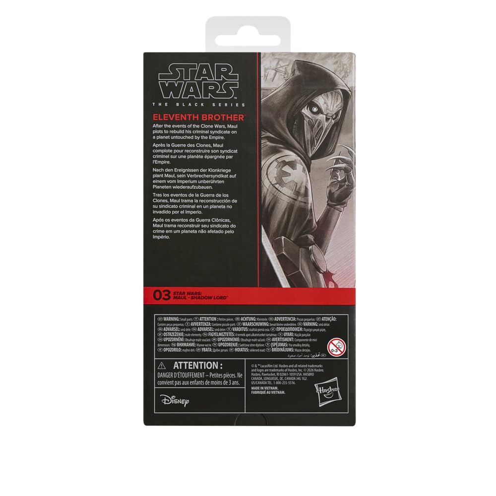 Jedenasty brat z kolekcji Star Wars The Black Series, wysokiej jakości 15-centymetrowa figurka kolekcjonerska z serialu "Gwiezdne wojny: Maul - Mistrz Cienia"