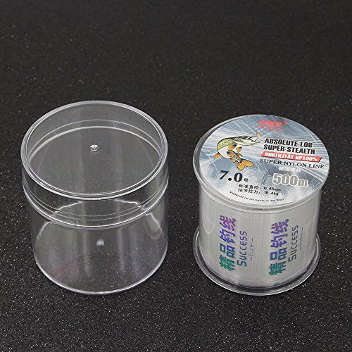 Linha de pesca, Andoer Linha de pesca 500M Linha principal de pesca de nylon Linha de pesca de monof