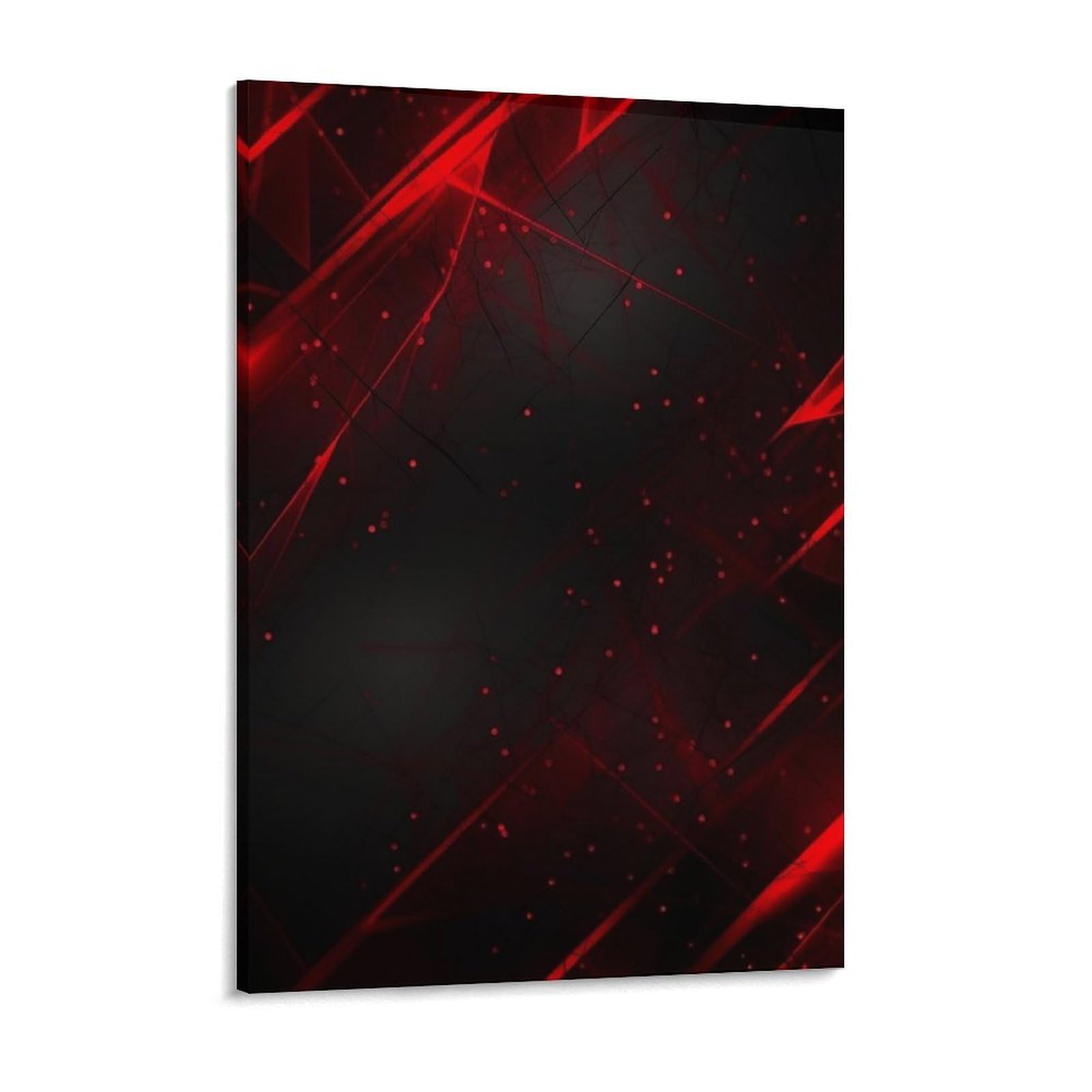 Black And Red Background Canvas Wall Art for Bedroom 18x24inch Canvas Prints Artwork for Walls Modern Picture Artwork Painting for Living Room Aesthetic Wall Paintings for Bathroom Kitchen Of
