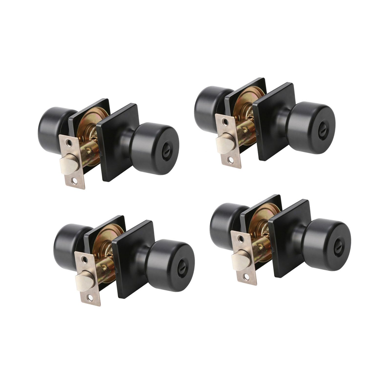 Bottone A Multipurpose Matte Black Interior Door Knobs Privacy Function Suitable For Bedrooms Nd Bathrooms Ccessory Setups Homeowner Door Upgrades