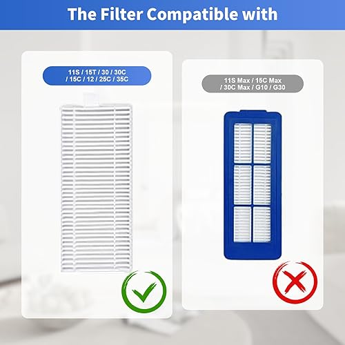 Miniatura 7 de Paquete de 22 piezas de repuesto compatibles con Eufy RoboVac 11S, RoboVac 30, RoboVac 30C, RoboVac 15C, RoboVac 12, RoboVac 35C, accesorios