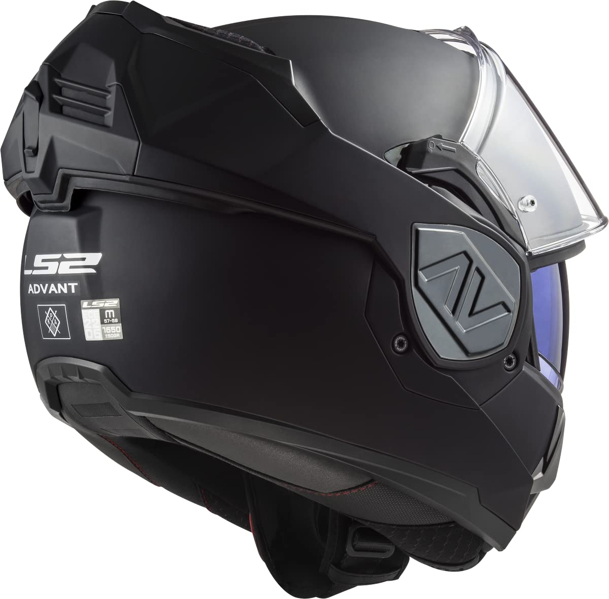 LS2, Modułowy kask motocyklowy ADVANT solid black mat, M