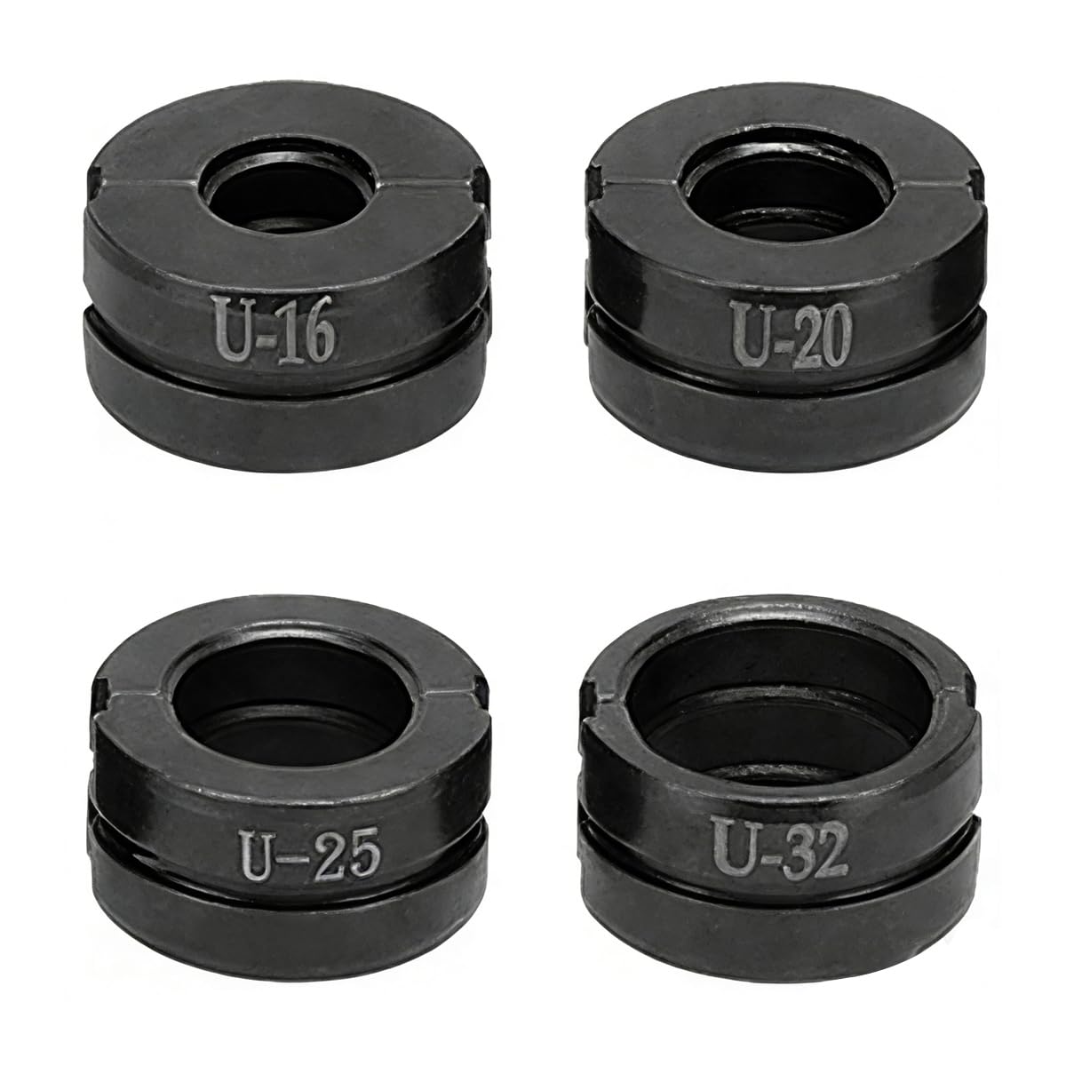 Ubric 4 x U16-U32 Crimping Jaws for 16 mm 20 mm 25 mm 32 mm for Manual Press Pliers Copper Tube Stainless Steel Tube Carbon