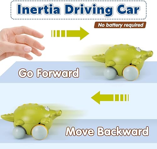 Miniatura 6 de Kiddiworld Juguetes de coche de animales para regalos de niños de 1 año, juguetes de bebé para bebés de 12 a 18 meses, autos de tracción hacia