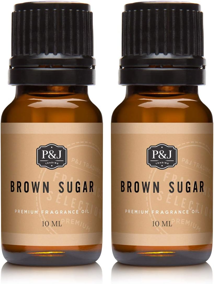 P&J Trading Fragrance Oil | Brown Sugar Oil 10ml 2pk – Candle Scents for Candle Making, Freshie Scents, Soap Making Supplies, Diffuser Oil Scents