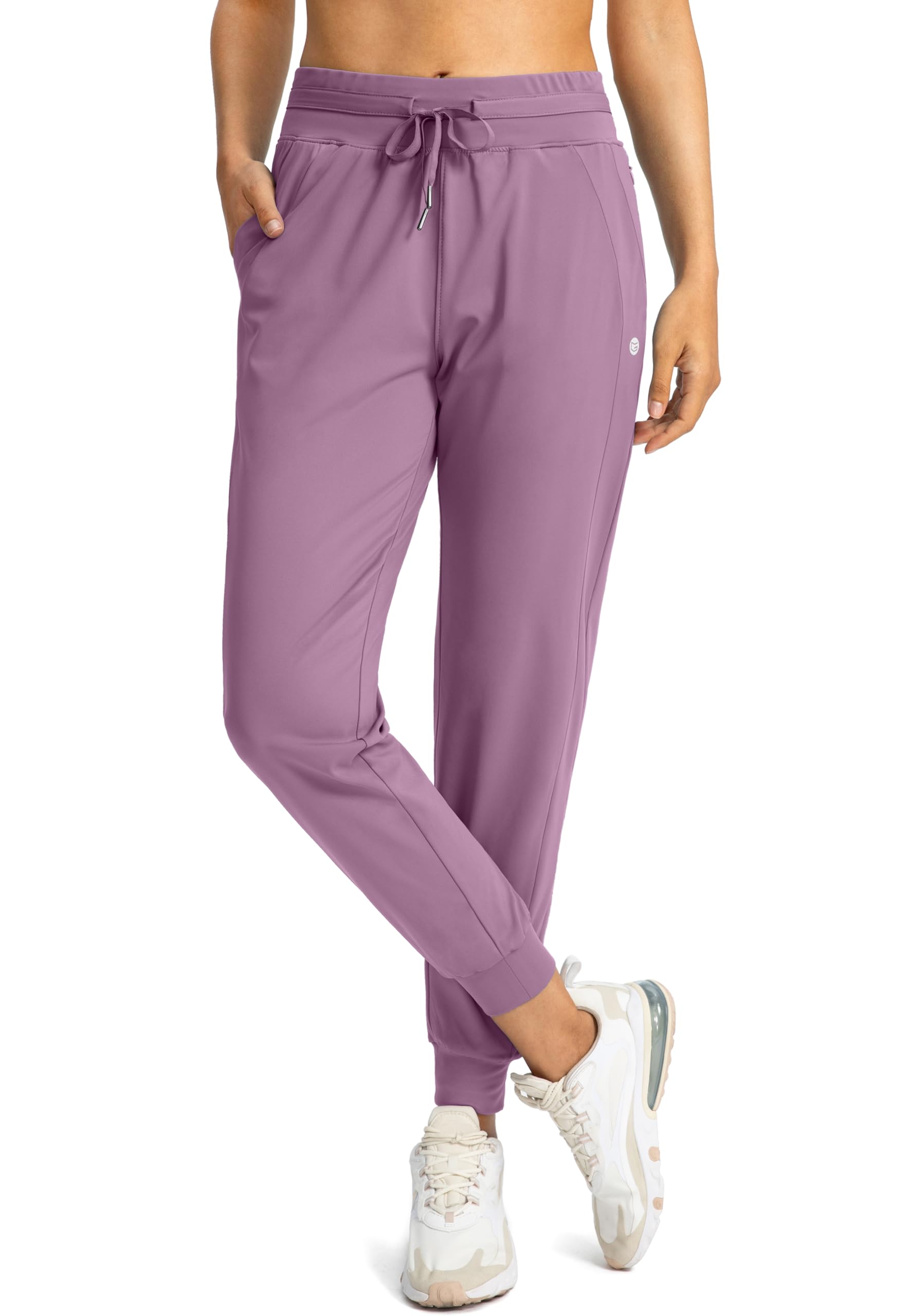 Women's Joggers with Zipper Pockets High Waisted Jogger Pants