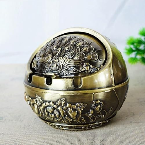 XBHGSY Cendrier Extérieur Sur Pied Cendrier Sphérique En Métal Table À Thé Salon De Thé Ornements De Bureau Rétro Type C