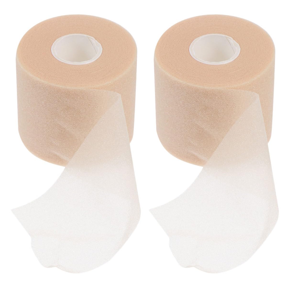 GALPADA 2rolls Shock-Absorbing Sponge Sports Tape Skin Color Bandage for Athletes Moisture-Wicking Flexible Use for Injury Support and Teamwear