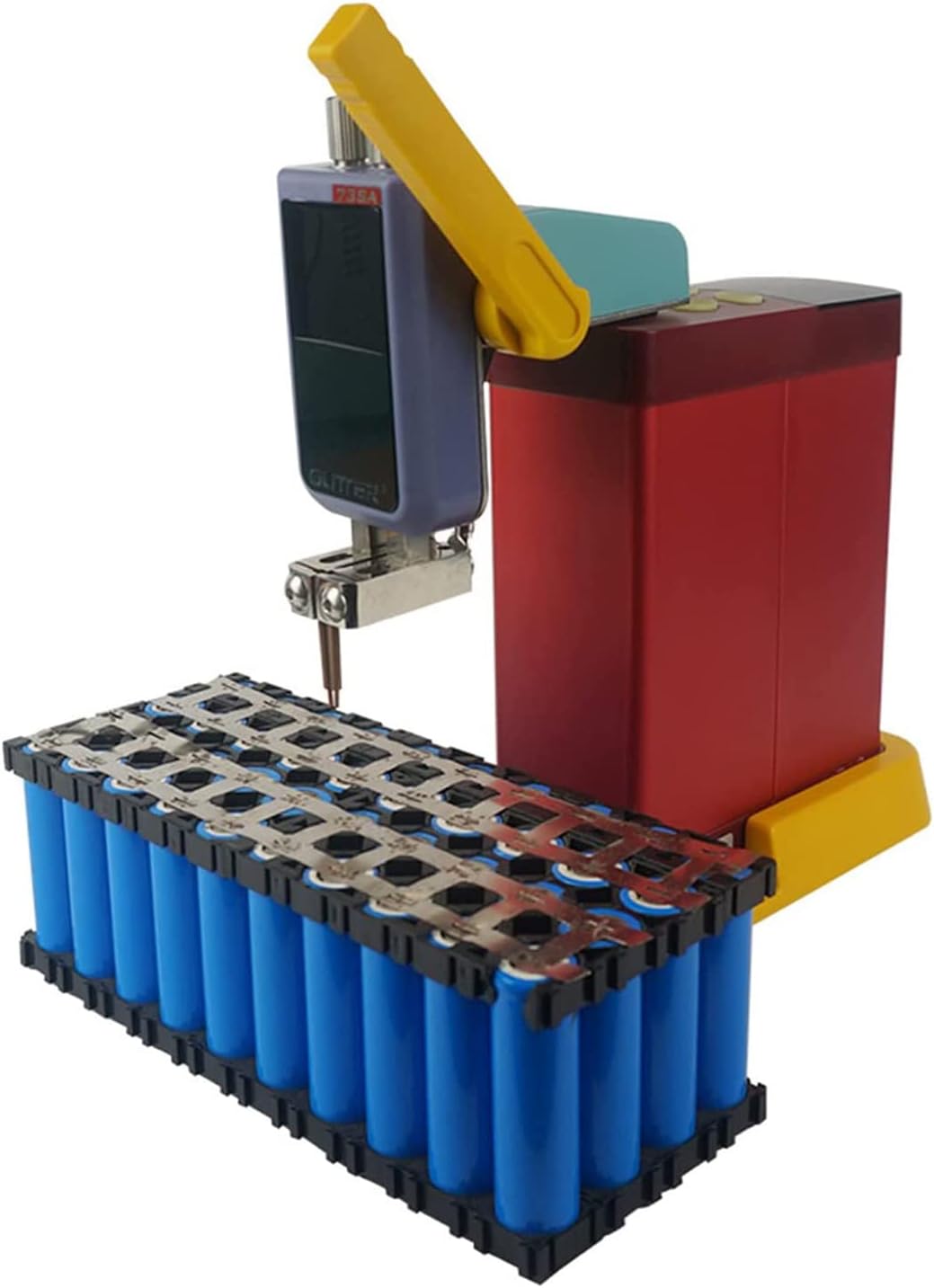 KLUFO Portable Battery Spot Welder, Battery Welding Machine, Battery Handheld Spot Welder Battery Welding Machine Digital Display LED Pulse Spot Welder,with Pen and Foot Pedal