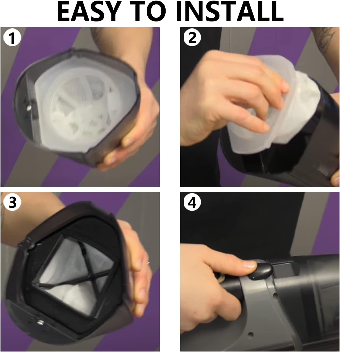 6 Pack Dust Cup Filters Replacement for Shark Cordless Hand Vac SV780 SV75Z SV728N SV726N, Compared to Part # XF769, XSB726N
