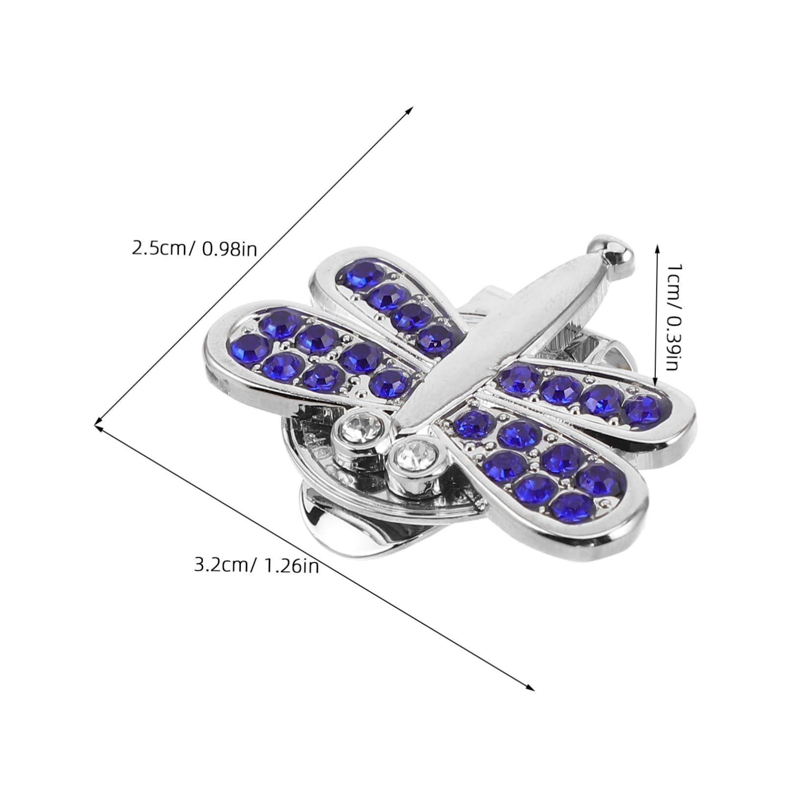GALPADA Accessorio Clip e Resistente per Leggero per Giocatori di Blu con Segna Forma Libellula Cappello da Golf