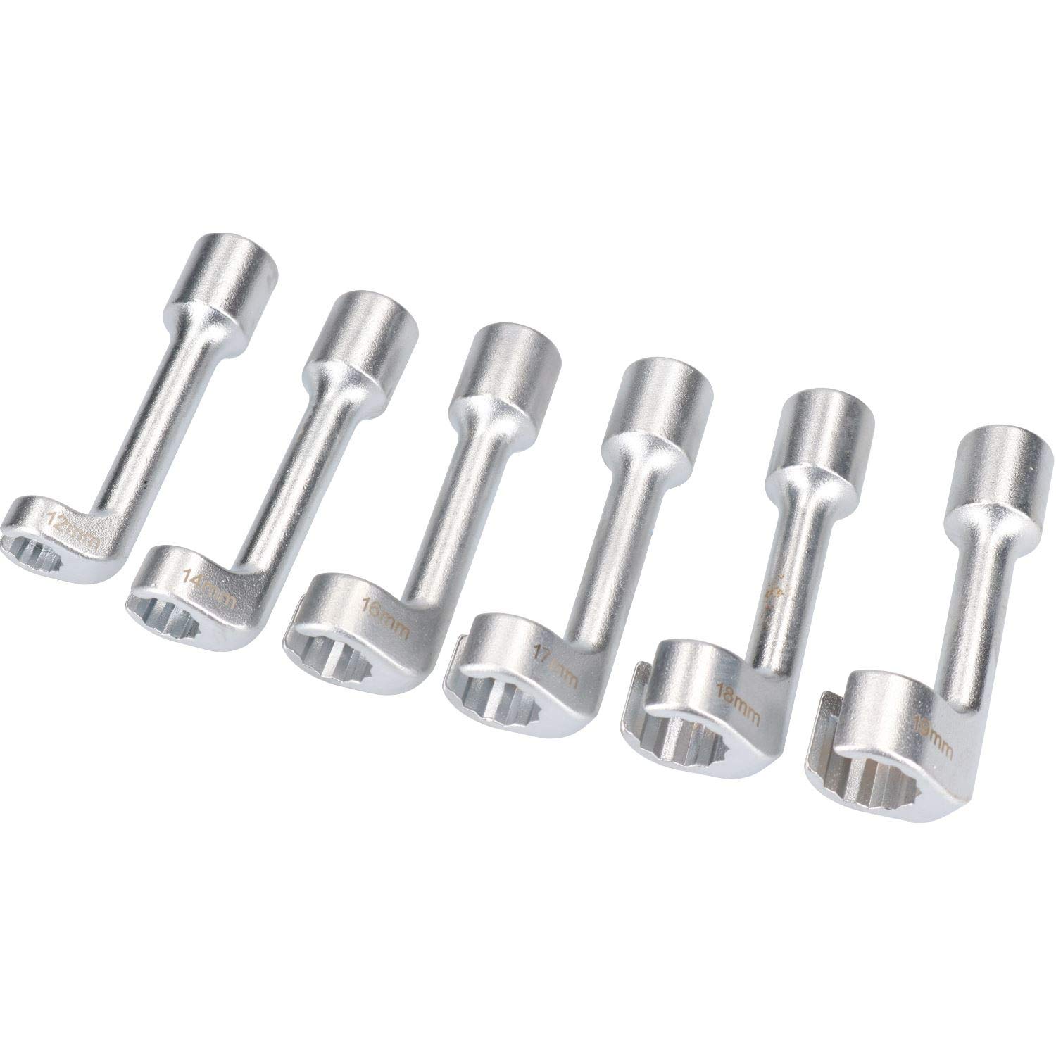6pc 12mm - 19mm Diesel Injector Line Sockets Fuel Line Remover Tool 1/2