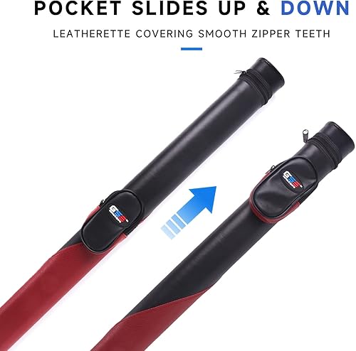 Miniatura 3 de Fundas para tacos de billar GSE Games & Sports Expert, Estuche de transporte de lujo para palo de billar duro 1x1, Accesorios para billar (varios