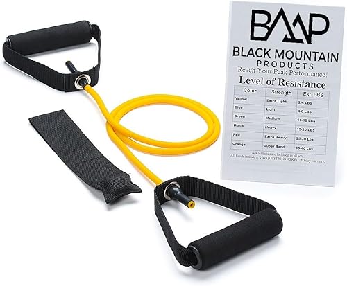 Miniatura 7 de Banda simple de resistencia Black Mountain, anclaje para puerta y guía para principiantes incluidos (idioma español no garantizado) Atómico