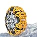 Produktbild SSIMOO Auto Schneeketten,für Hon-da Partner Passport Pilot UR-V VE-1 Vezel WR-V,Verstellbare Universal,für Reifenbreite 165-275mm,Yellow-12 pcs