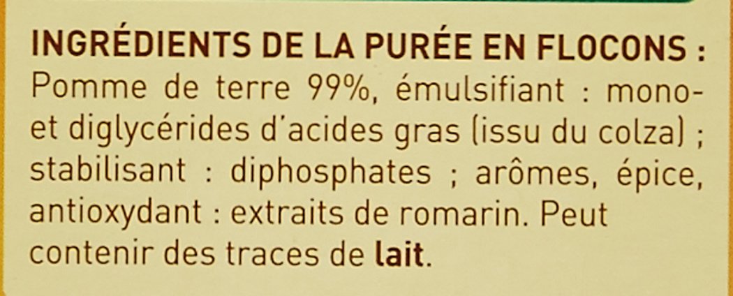 Maggi MOUSLINE Purée Nature (4 sachets pour 4 personnes) - Lot de 4
