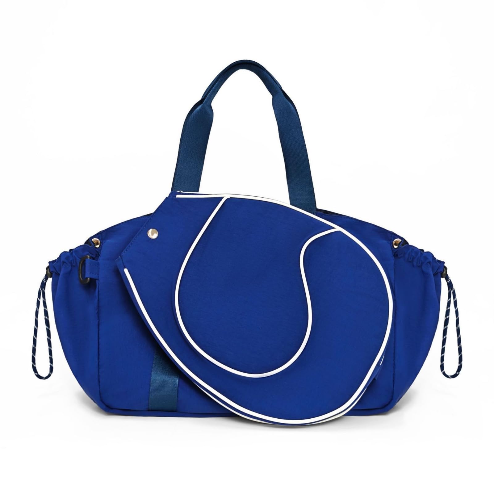 Borsa Racket Sportiva Borsa Racchette Custodia Racchetta Borsa Tennis Borsa Nylon con Fodera in Poliestere Struttura Rigida Manici Superiori Piping