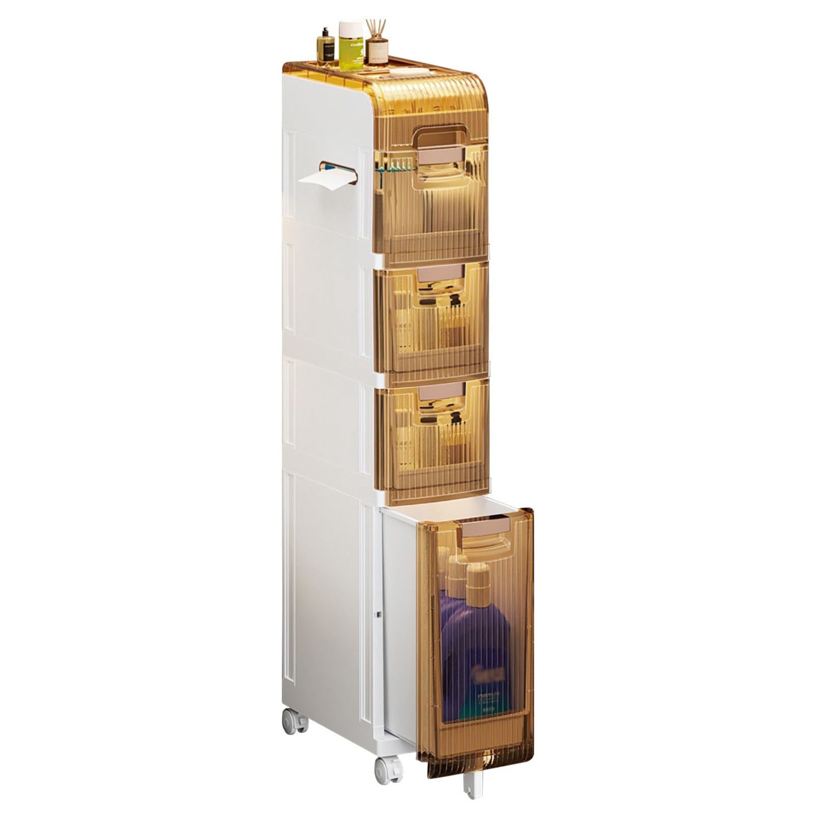 Meuble de rangement étroit 4 étages pour maximiser votre espace de vie