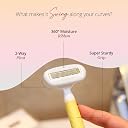 Carmesi Body Razor Swing | Swings & Swerves Along Your Curves | Moisture Ribbon With Aloe Vera & Vit E, 2-Way Pivot, Unique Diamond-Textured Handle | Yellow Daze | 1 Razor gallery image