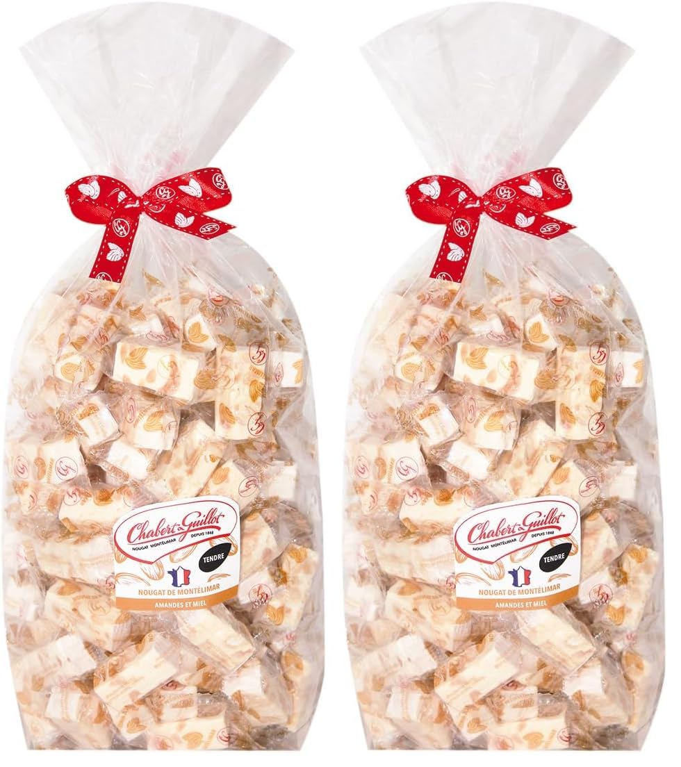 Nougat Chabert Et Guillot Sac Nougat de Montélimar Tendre 1000 g (Lot de 2)