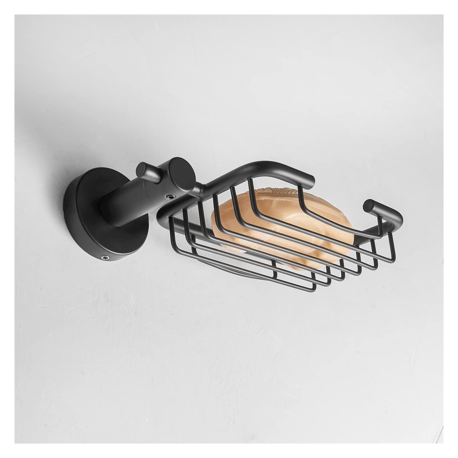 Jabonera Jabonera, jabonera, jabonera, soporte de jabón, jabonera de acero inoxidable 304, color negro, accesorios de baño, jabonera de ducha, jabonera de pared for baño, 1 pieza(Brushed)