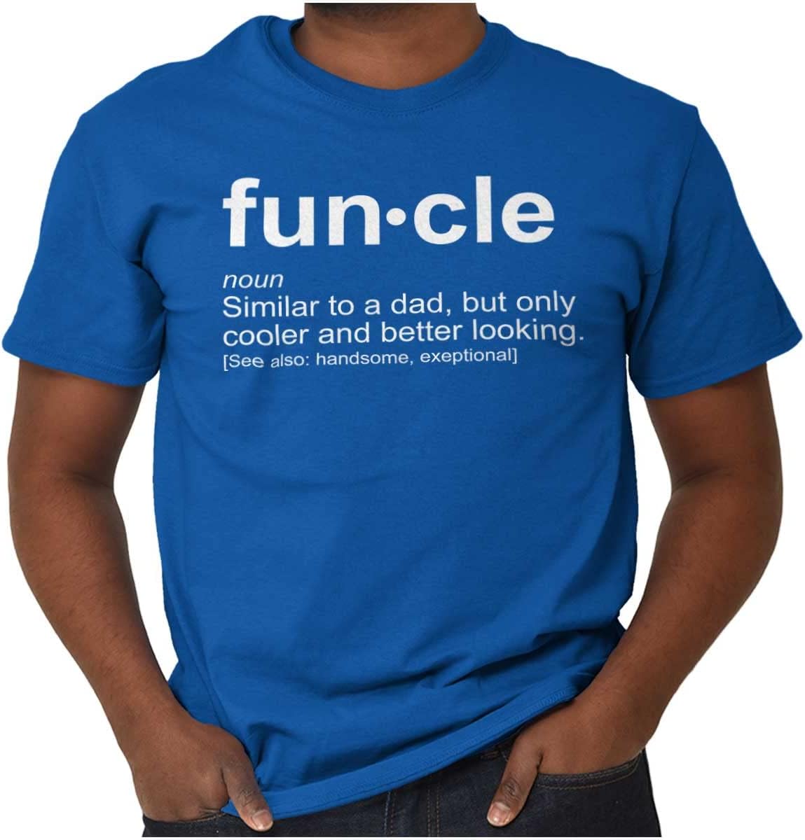 Brisco Brands Funcle Fun Uncle Definition Cool Mens Graphic T Shirt Tees