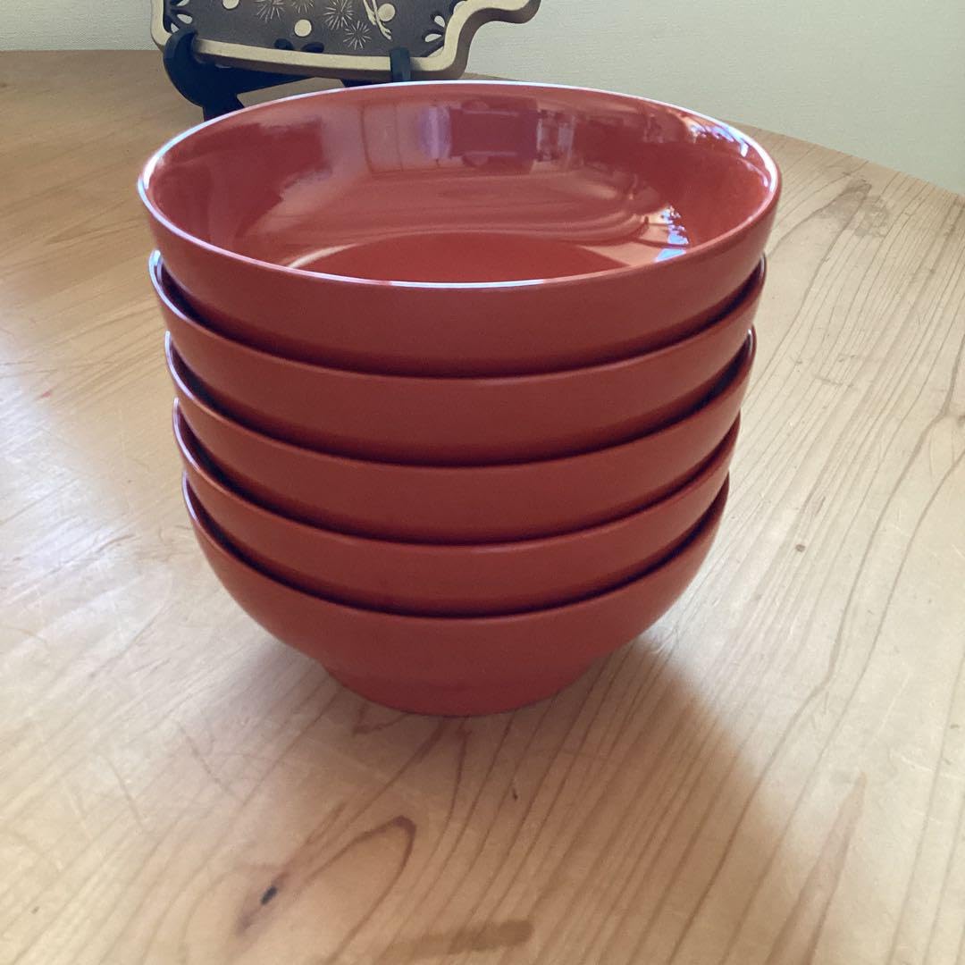 漆器 浄法寺塗 大清造 浅鉢 5客 古代朱 a 漆器 浄法寺塗 大清造 浅鉢 5