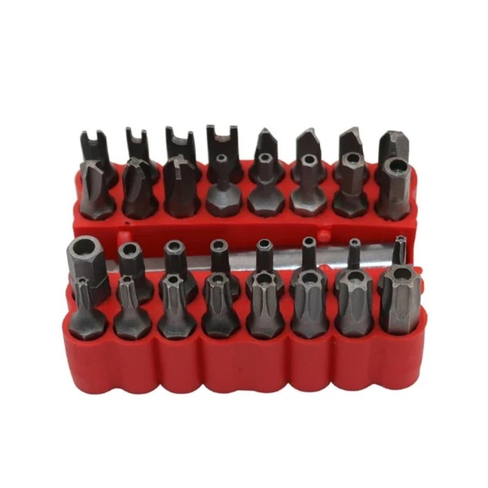 Screwdriver bits 33Pcs Security Anti-Dismantling Star Screwdriver Bit Set - Magnetic Extension & Quick Release Holder Included(B Hollow)