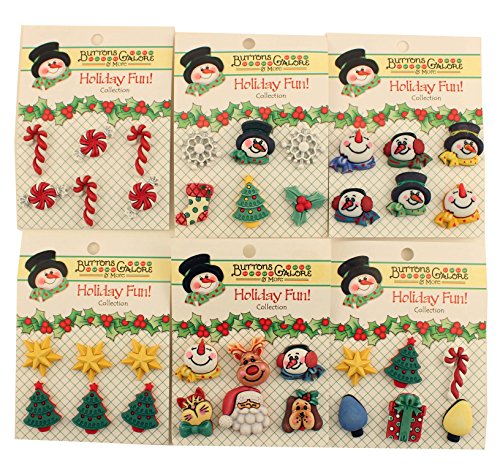 Botones 3D de Navidad Botones Galore mercería scrapbooking 2