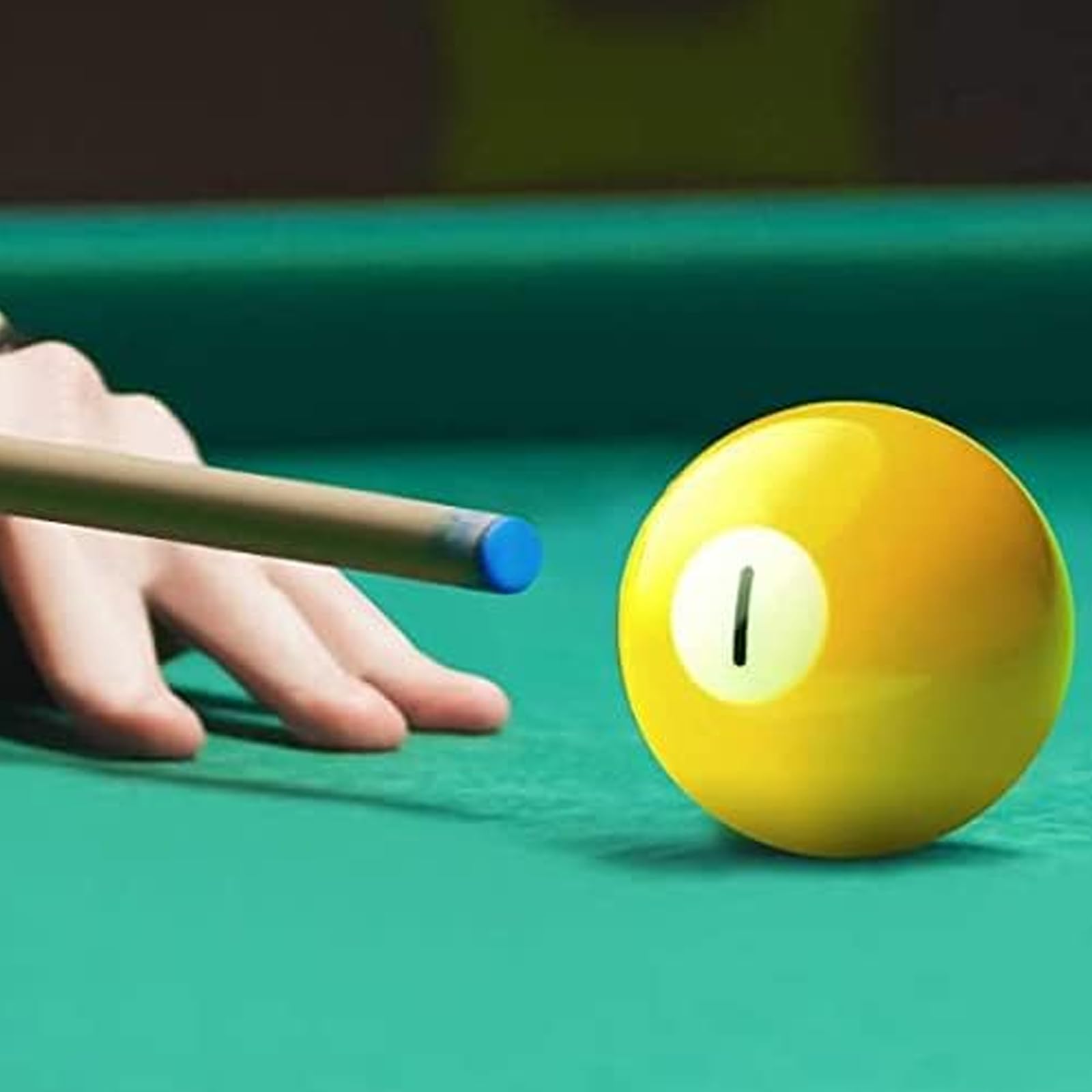 20 Puntas de Rosca, Puntas de Taco de Billar Azul de Repuesto con Caja de Almacenamiento para Tacos de Billar y Snooker 13 mm